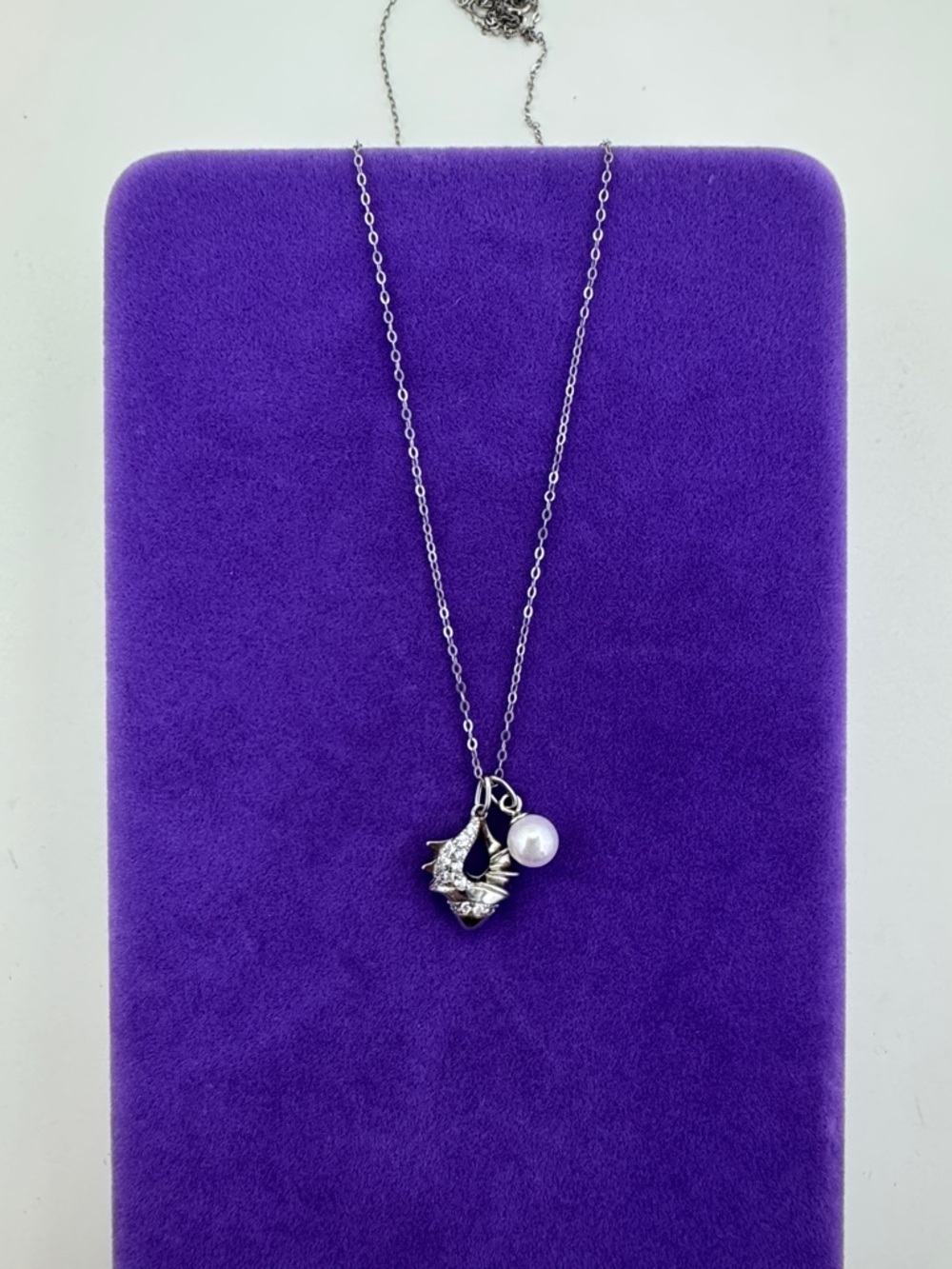 💛 Sterling Silver Mermaid Pendant Necklace Pearl Accent | Mermaidcore Ocean Lux